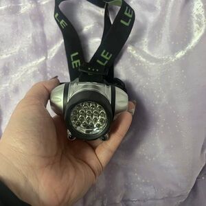 REÍ Silver and Black LED Headlamp